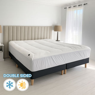 Reversible Cooling & Snuggle Mattress Topper