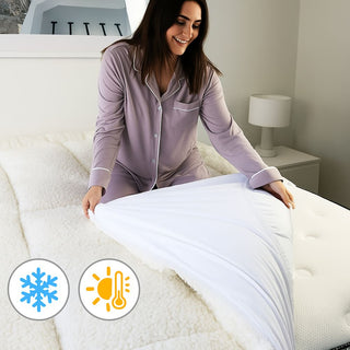 Reversible Cooling & Snuggle Mattress Topper