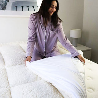 Reversible Cooling & Snuggle Mattress Topper