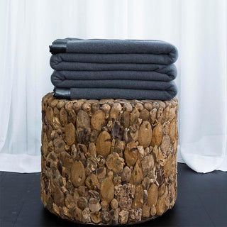Charcoal Wool Blanket by Sienna Living - Durable, Stylish, and Cozy